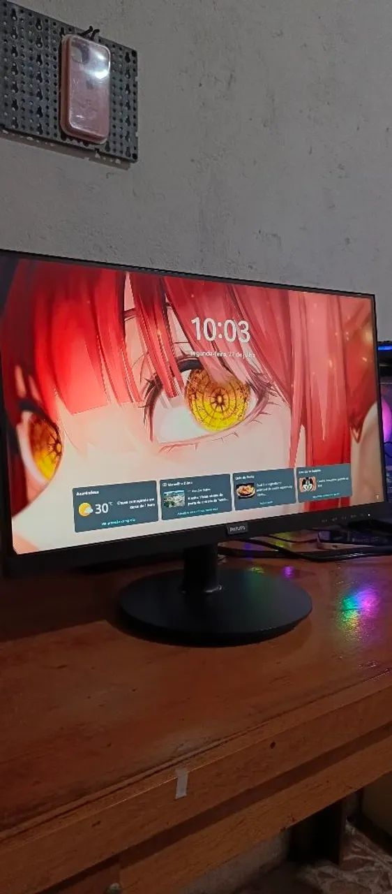 Monitor de 21.5 polegadas+ cabo HDMI de alta resolução  - Foto 5