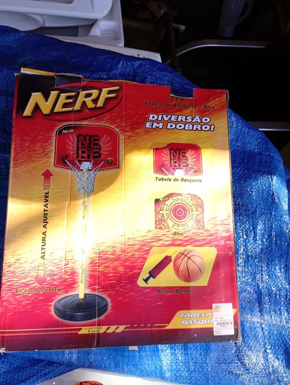 TABELA INFANTIL DE BASQUETE: NERF/2X1  - Foto 4