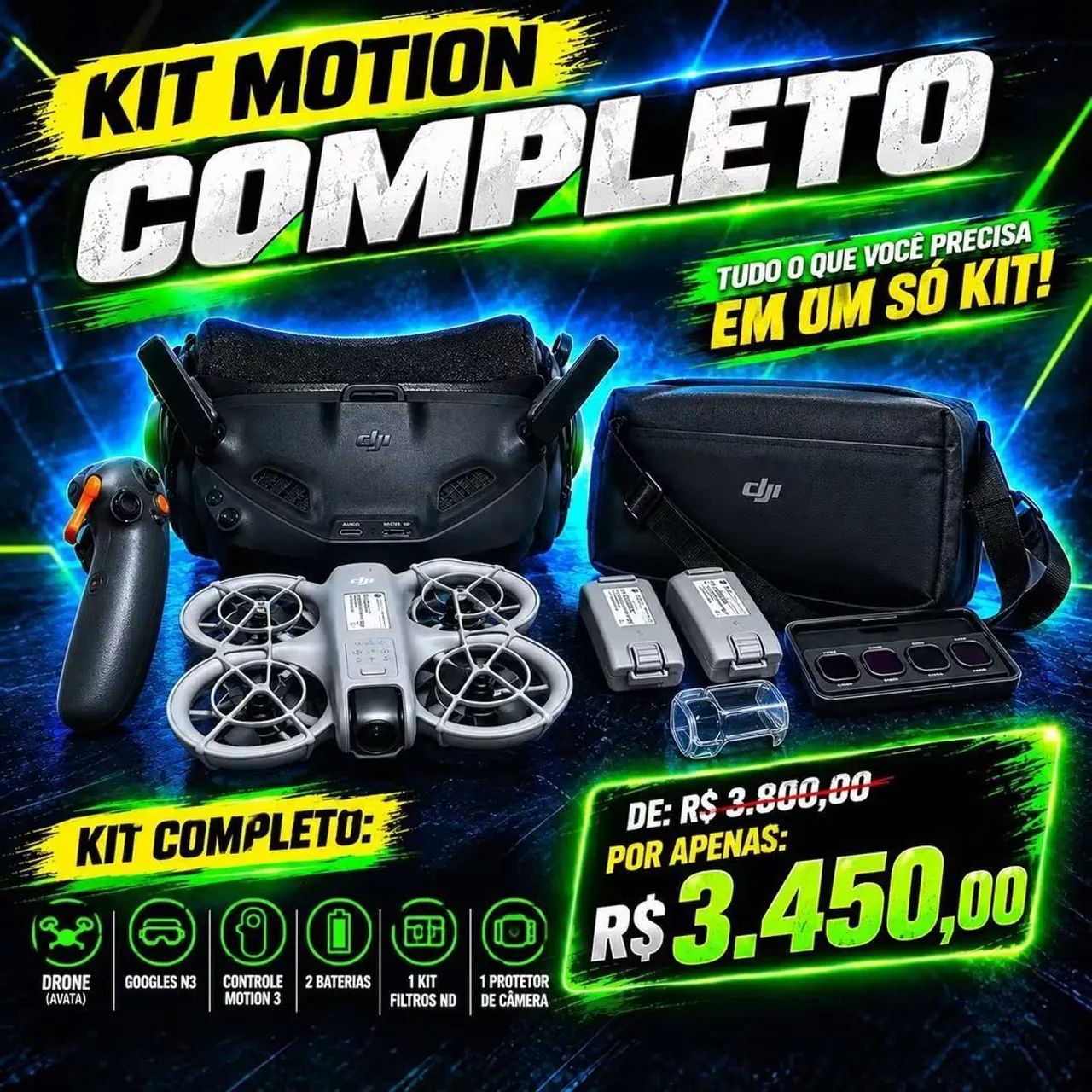 DJI Neo 1 kit motion 