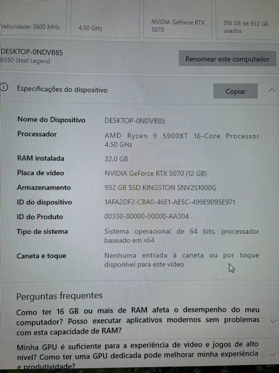 Vendo Pc Gamer Completo High End - Foto 3
