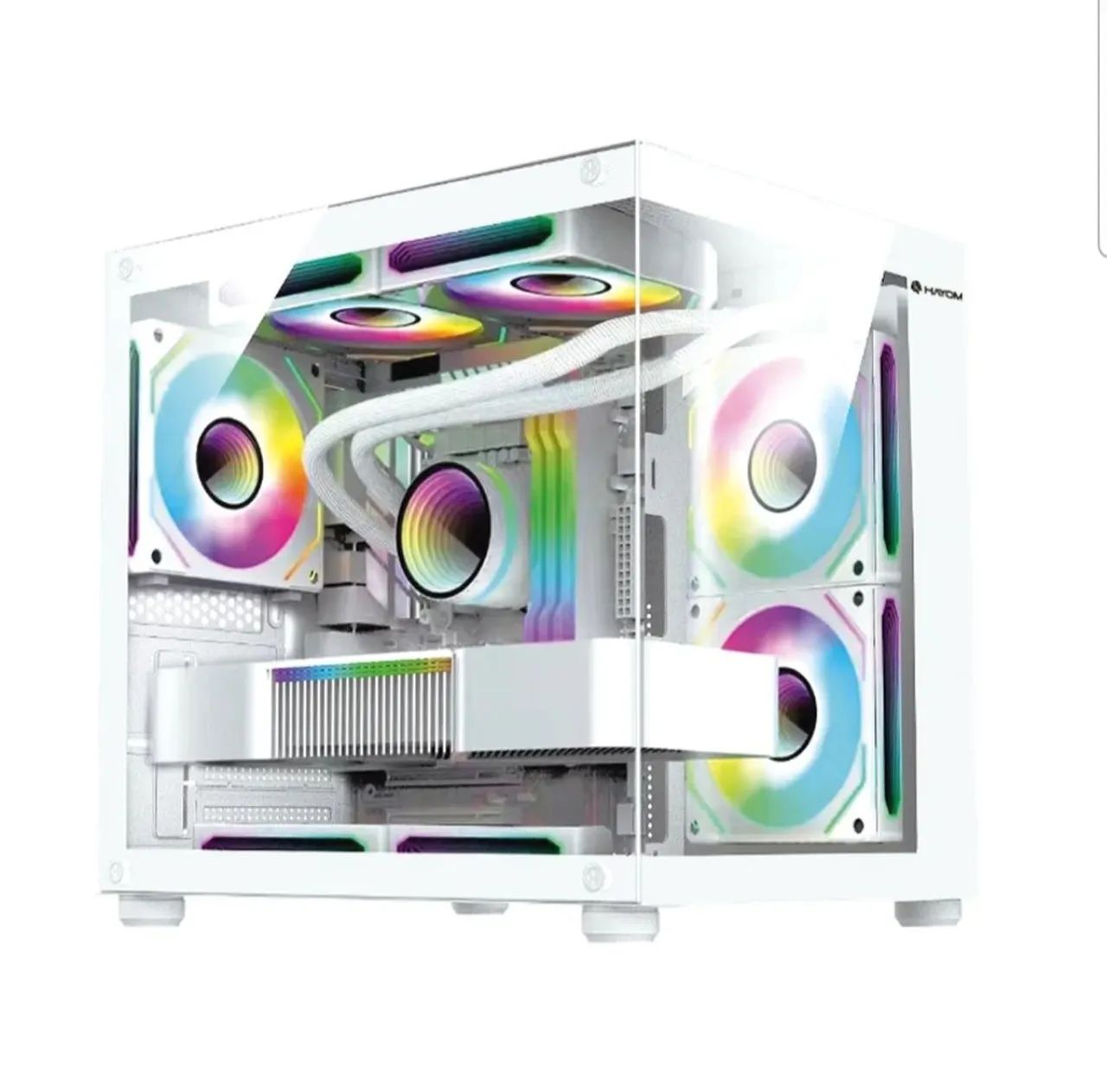 Gabinete Gamer com 4 Fans muda cor