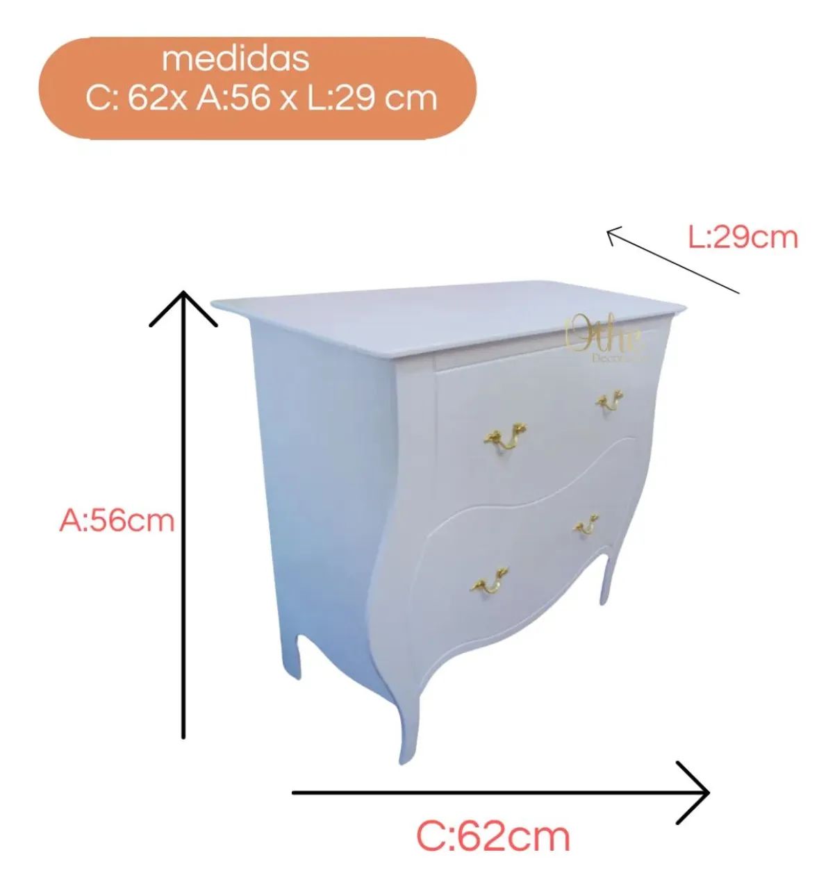 Mini cômoda para festa. Ideal para Pegue e Monte.  - Foto 2