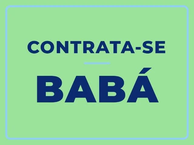 Contrata-se babá com experiência 