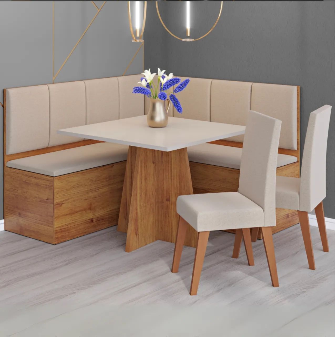 Conjunto Jardim Nobre com Baú 5 Peças - Foto 4