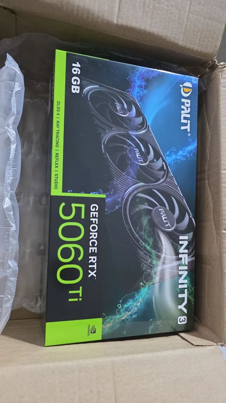 RTX 5060ti 16GB placa de vídeo nvidia gamer 5060 TI 16 GB palit infinity pc computador  - Foto 6