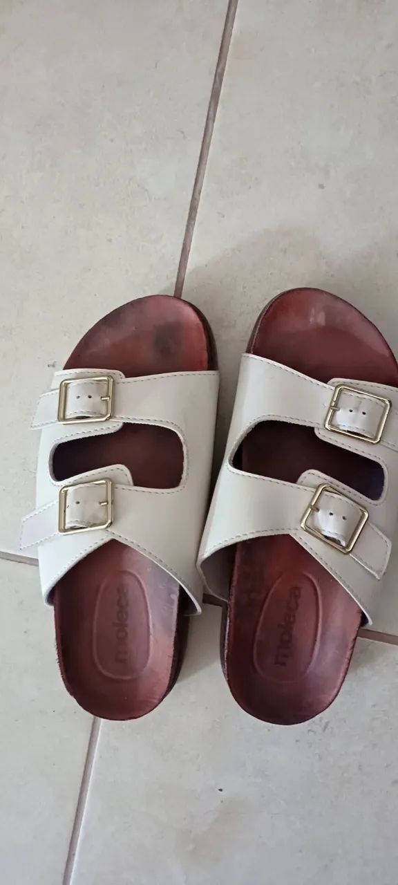 Sandália Feminina Moleca Papete Flatform