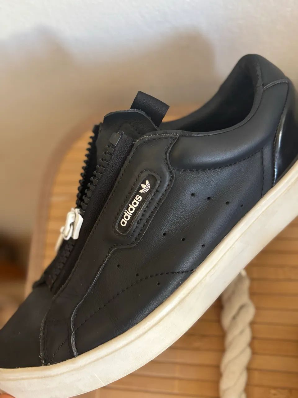 Tênis adidas sleek zíper couro - Foto 3