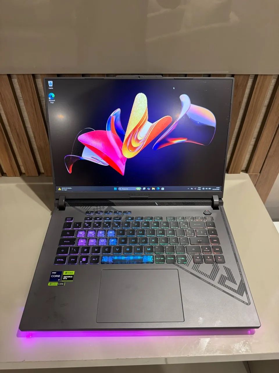 Notebook Gamer Rog Strix, Core i9-13980Hx + RTX 4060 + 32Gb ! Com garantia - Foto 2