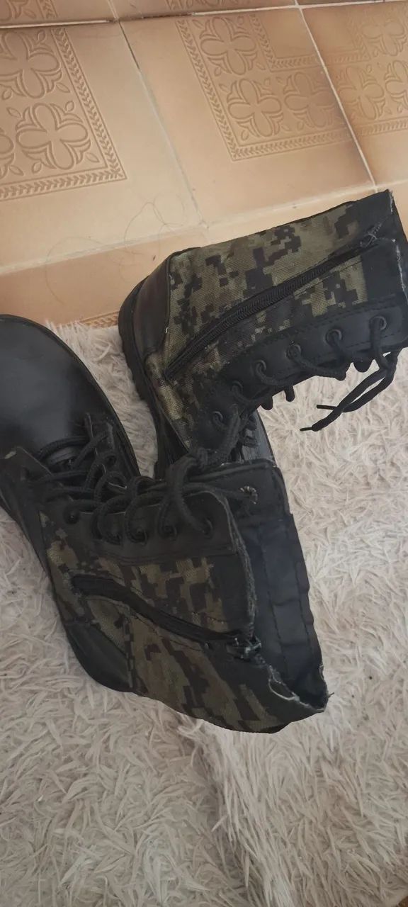 Vendo coturno cores do Exército  - Foto 3