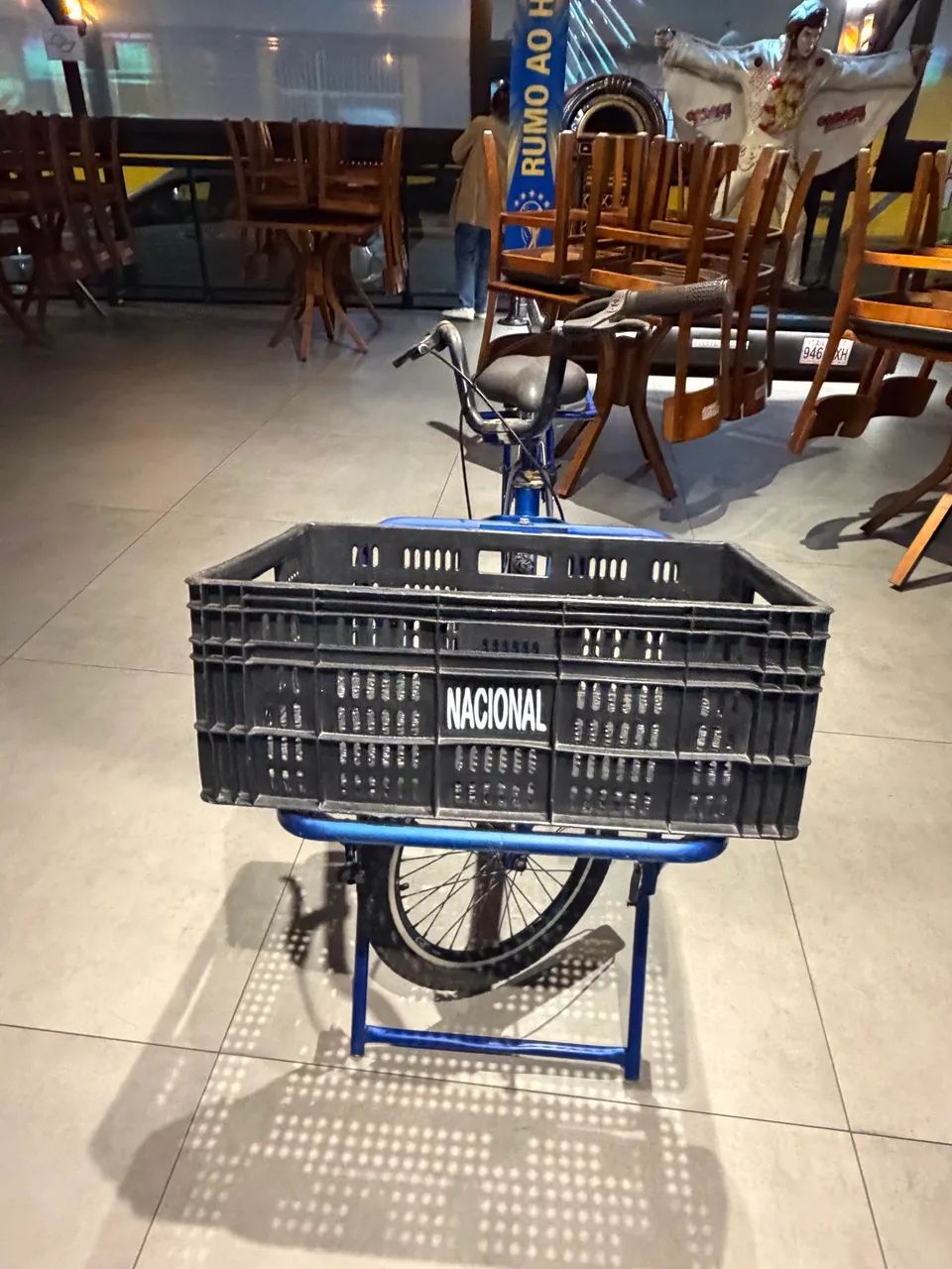  Bicicleta de Carga Fortezza com Cestão Frontal e Bagageiro Reforçado - Foto 2