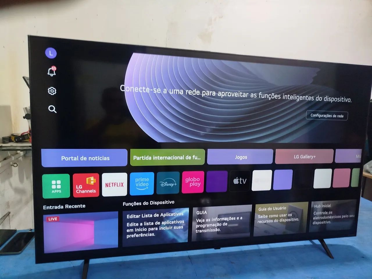TV LG 55 polegadas smart 4K nanocell 