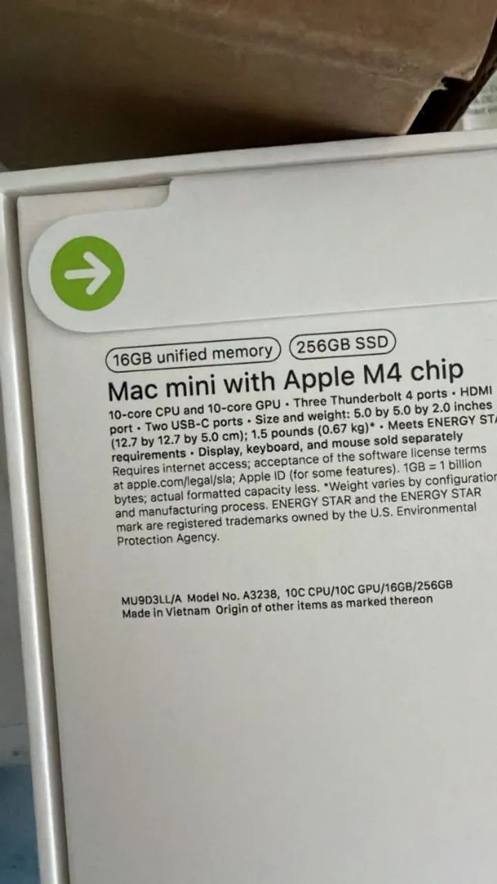 Mac Mini chip m4. 256gb SSD Novo Lacrado - Baita Oportunidade