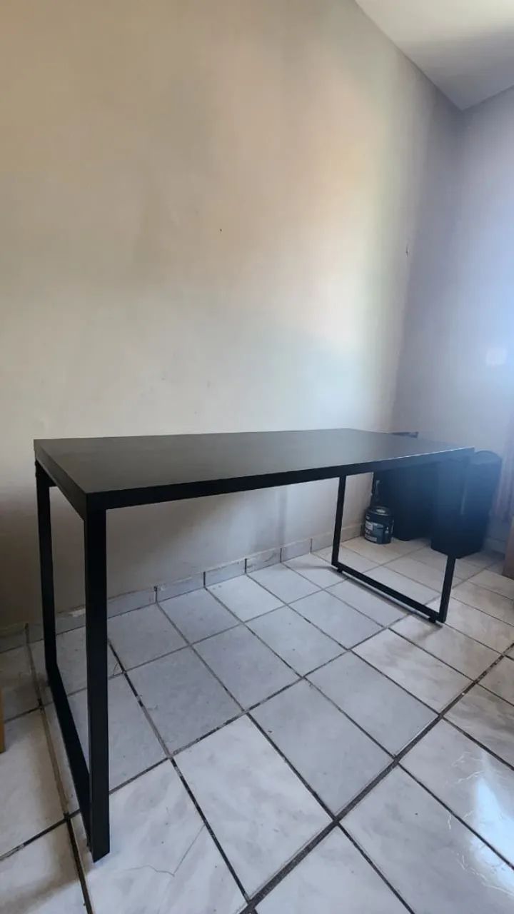 Mesas e Estante de Escritório Estilo Industrial - Foto 4