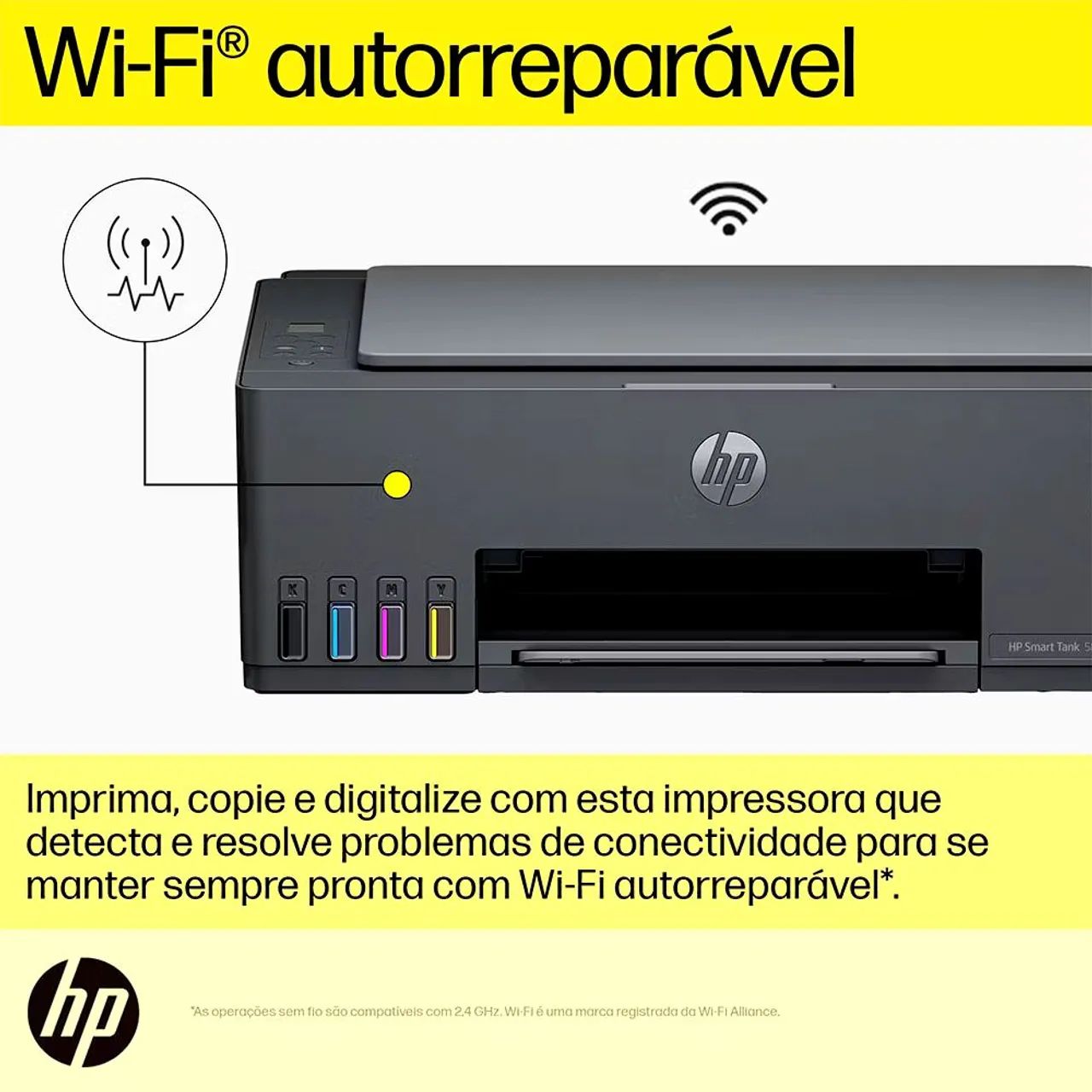 Impressora Multifuncional HP Smart  Colorida USB e Wi-Fi Bivolt - Foto 4