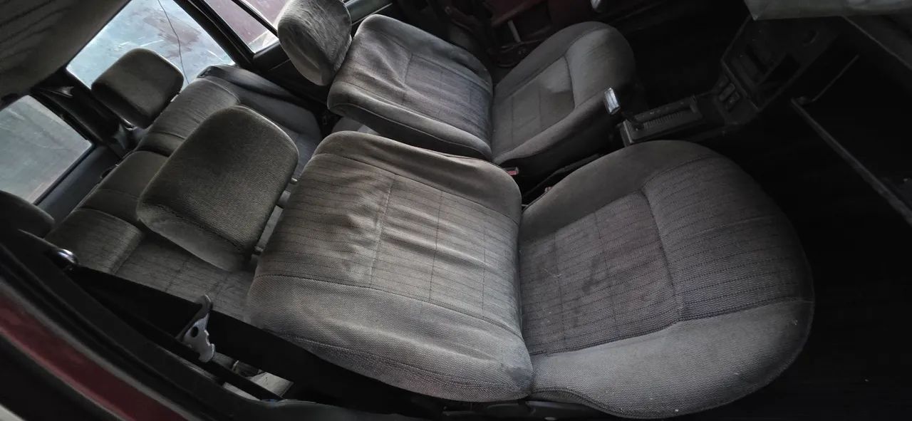 Raro jogo bancos antigos VW Santana Quantum GLS quadrada originais ótimo estado rebatível - Foto 2