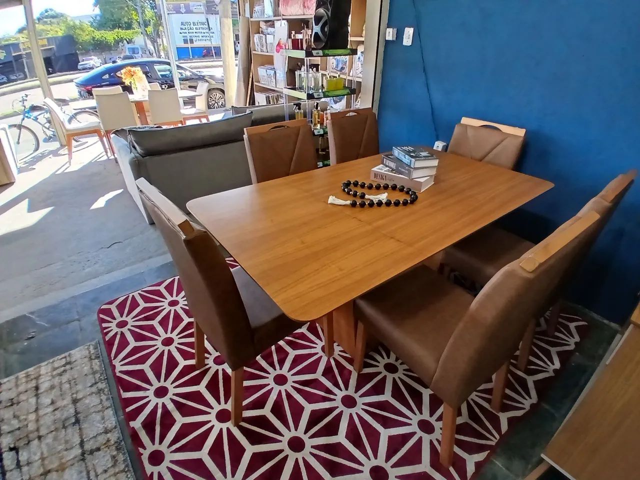 Conjunto Mesa Atenas com 6 Cadeiras Carol Slim  - Foto 2