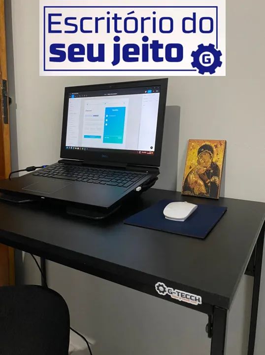Escrivaninha Industrial NOVA Mesa Multiuso para Notebook Computador Estudo de escritório
