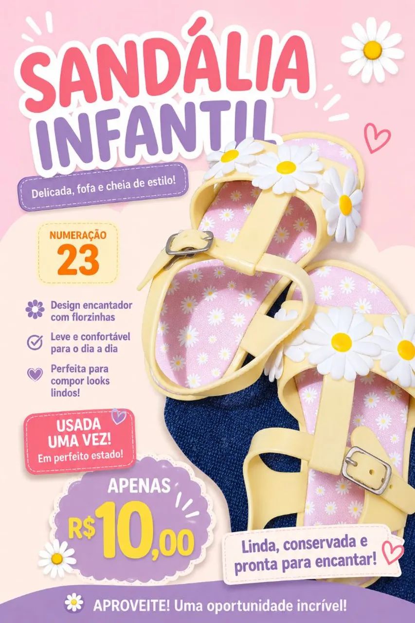 Sandália infantil de menina  - Foto 5