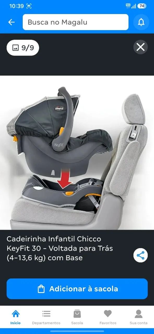 Cadeirinha para carro chico