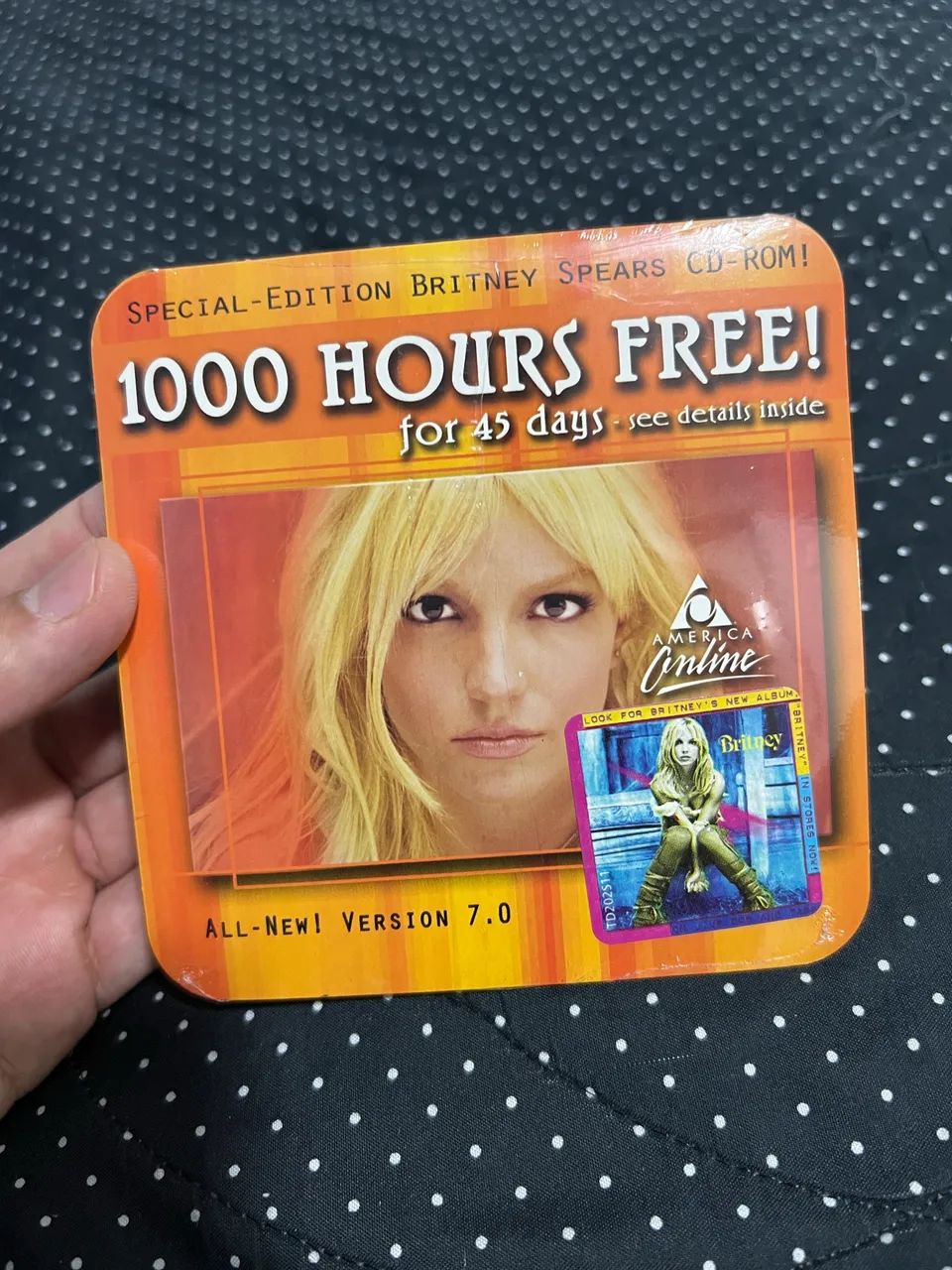 Britney Spears - Promocional AOL lacrado e com adesivo