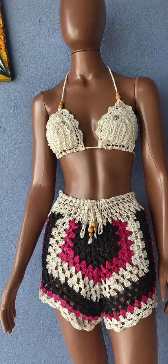 Conjunto de crochê 