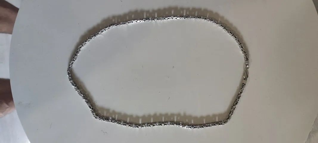 Cordão de prata , 66cm , modelo peruano.   - Foto 5
