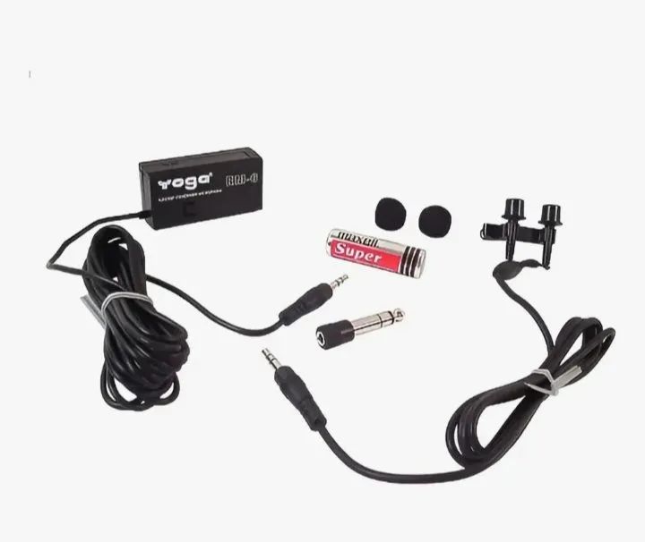 Microfone Lapela Em-6 Stereo Profissional Yoga Em6 Status