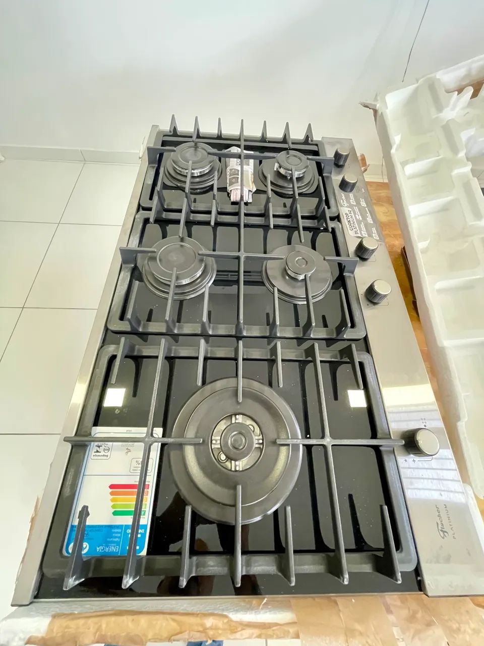 Cooktop Fisher 5 bocas a gás (novo na caixa) - Foto 2