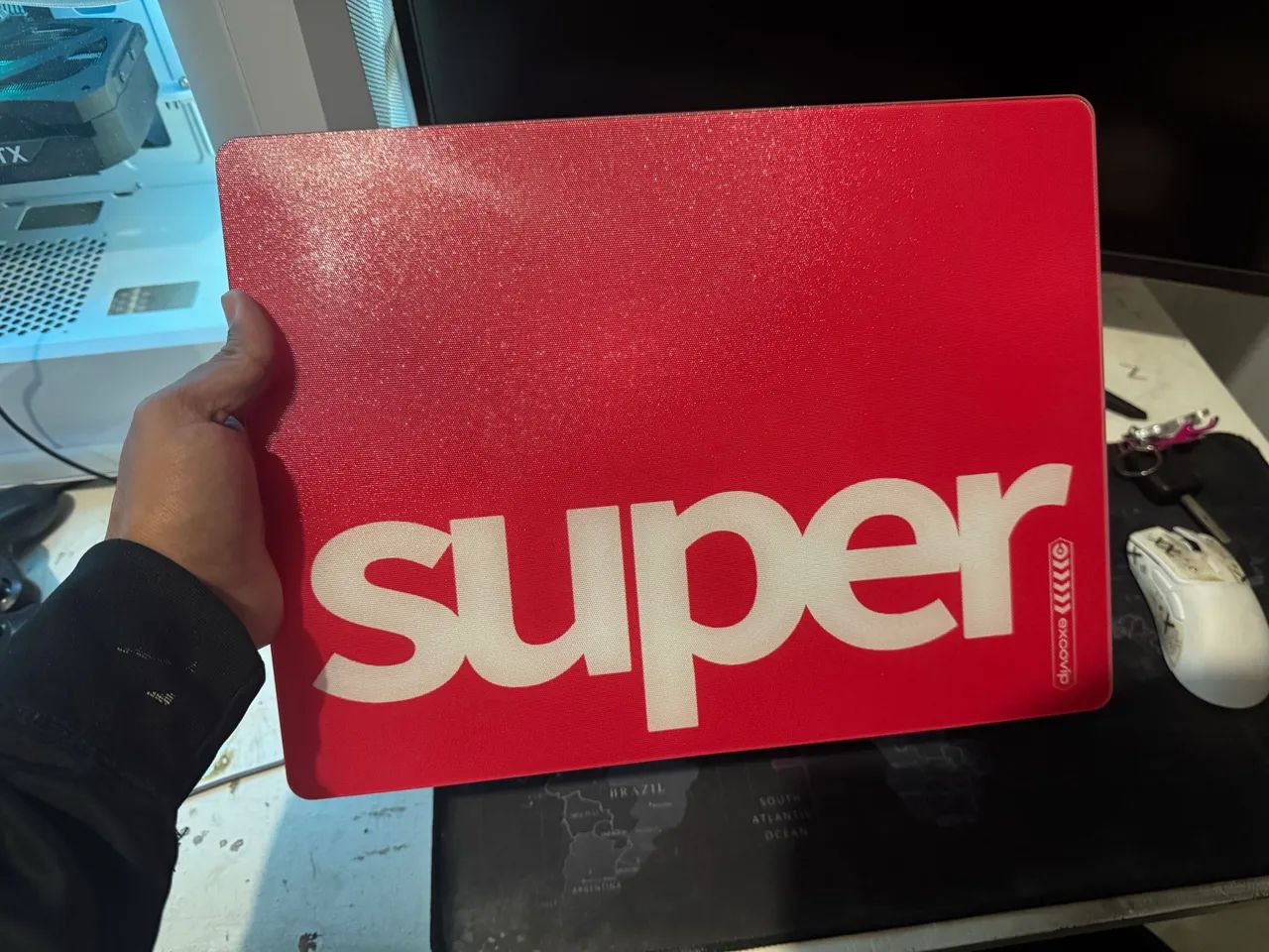 Mouse pad de vidro 