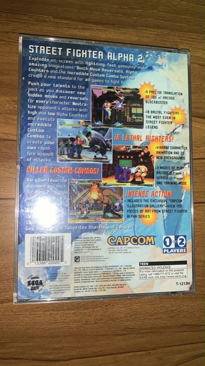 Street Fighter Alpha 2 Sega Saturn Original - Jogos de Vídeo Game