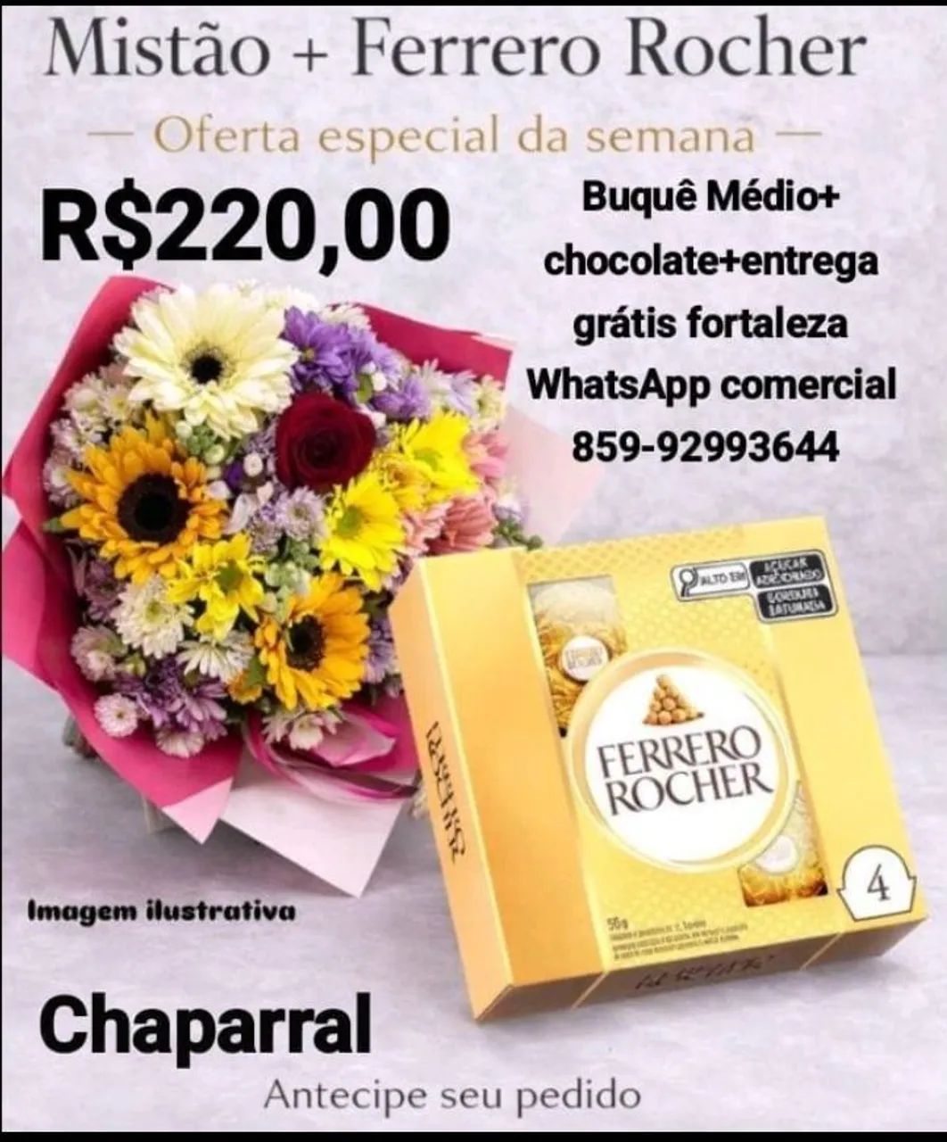 Buquê Mistao+Ferrero chocolate
