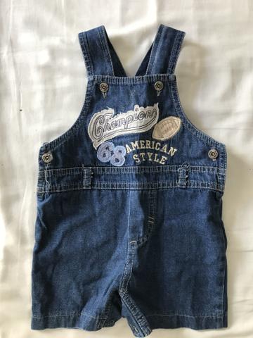 Jardineira jeans infantil - Foto 2