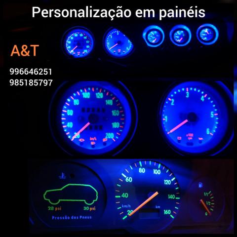 Iluminação e pintura em painéis