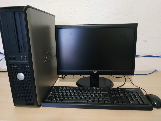Computador Dell Core 2 Duo 4gb ram HD 160gb Monitor 19'' Led CPU Mouse e Teclado