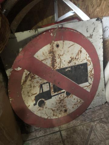 Placa Antiga de Trânsito de Mineradora - Foto 2