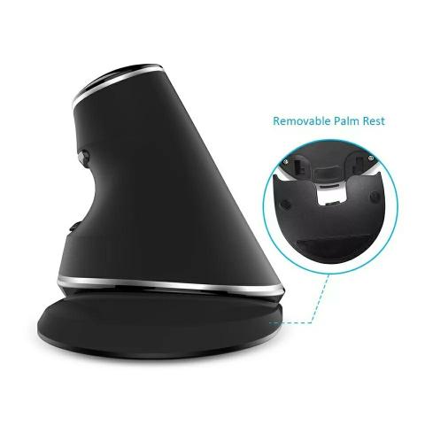 Mouse Sem Fio Vertical Ergonômico Delux M618+ - Foto 4