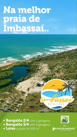 Casas 2 e 3 quartos Praia de Imbassaí pé na areia - Foto 2