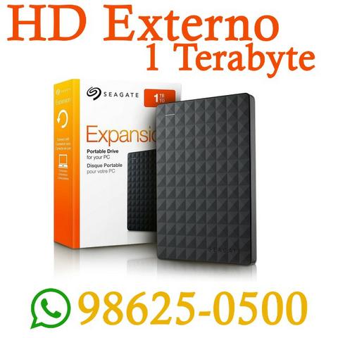 (Entregamos) HD Externo Portátil 1TB Lacrado Novo Original (Loja Física)