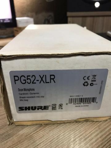 Microfone shure pg52 xlr