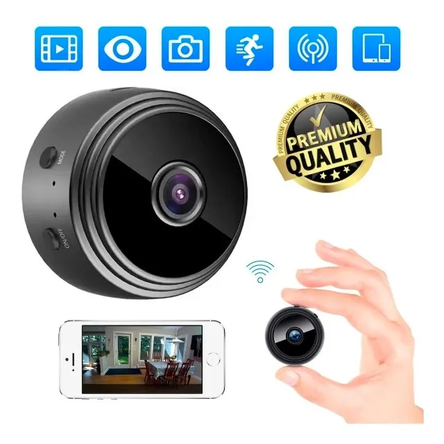 Mini Câmera Espia Wi-Fi Full Hd Com Visão Noturna