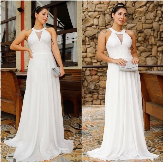 Vestido longo para casamento civil  - Foto 5