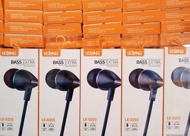 Fone bass extra com microfone  - Foto 2
