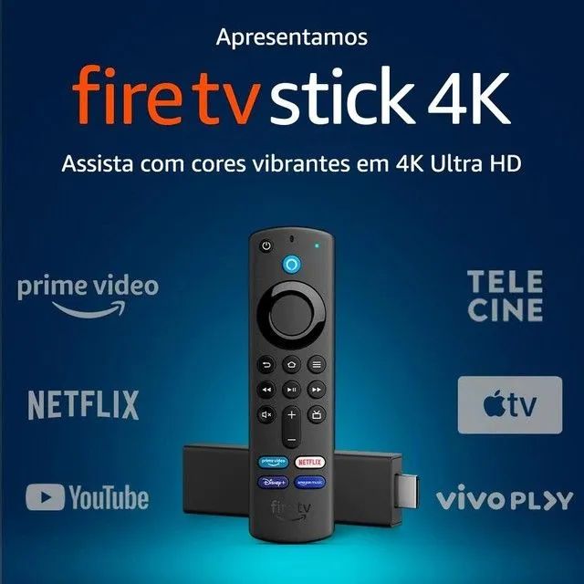 Fire TV Stick 4K com Controle Remoto por Voz com Alexa|Dolby Vision