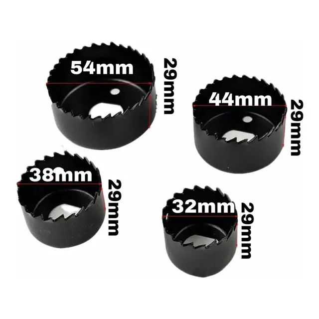 Kit serra copo aço carbono para madeira 32 mm a 54 mm 6 peças promoção - Foto 4