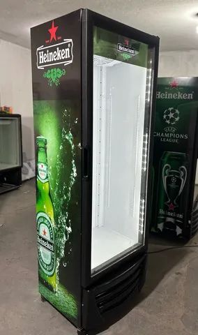 Freezer cervejeiro porta de vidro.