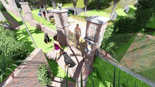 jardins,pergolados,pisos detalhados ,bem projetados,integrando com vegetação externa - Foto 6