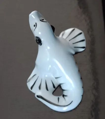 Lindo bibelô foca de porcelana  - Foto 5