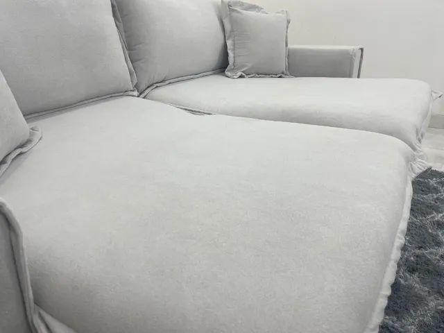 Sofá Cama Retrátil Ravena 2.40m Boucle Molas Bonnel l65 - Foto 4