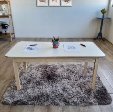 Mesa Infantil Com 6 Cadeira Madeira Educativa Para Crianças - Foto 2