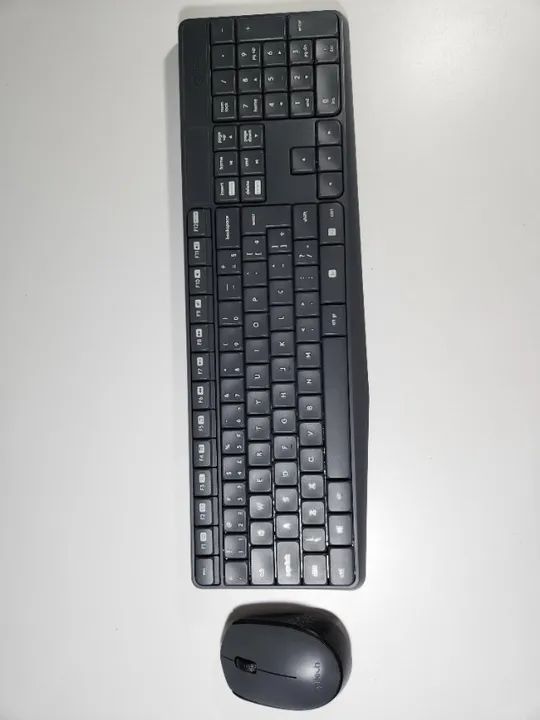 Teclado e Mouse Wireless Logitech MK232 (Impecável) - Foto 3